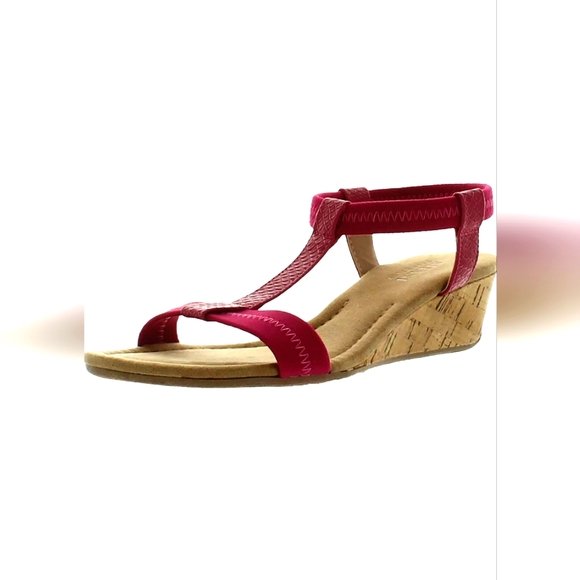 ALFANI -VOYAGE OPEN TOE LOW HEELED WEDGE SANDALS - Picture 1 of 3